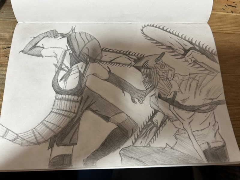 チェンソーマンとボム by yotuba